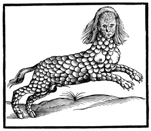 Lamia Monster, 1658. /Nwoodcut From Edward Topsell'S 'A History Of Four-Footed Beasts,' London, 1658